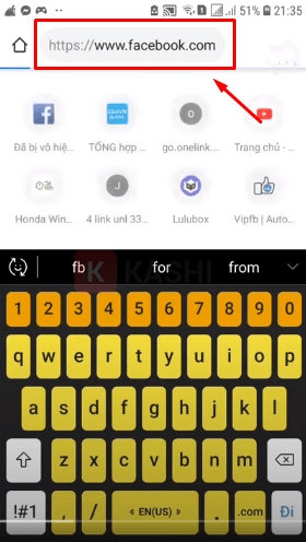 Truy cập Facebook.com