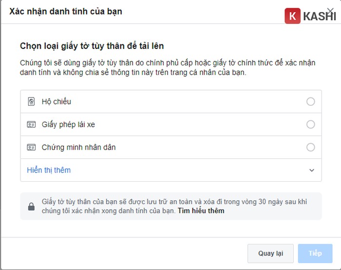 Hình ảnh minh họa gửi giấy tờ tùy thân