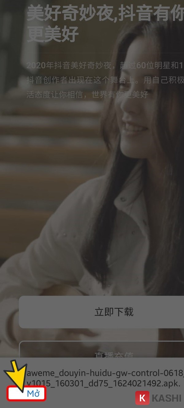 Mở file APK Douyin