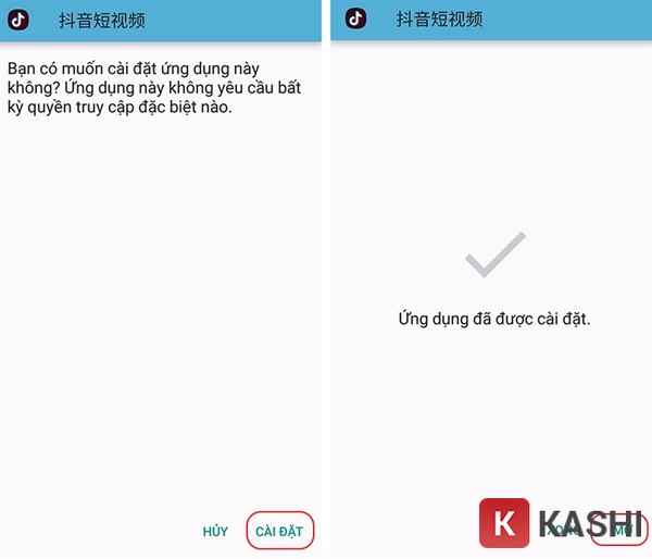 Hoàn tất cài đặt Douyin