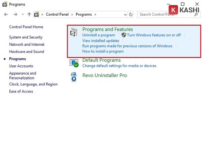 Gỡ cài đặt chương trình