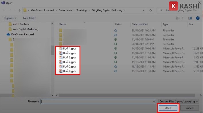 Mở file PowerPoint trên Microsoft Teams