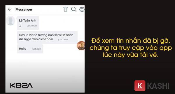 Xem tin nhắn đã gỡ