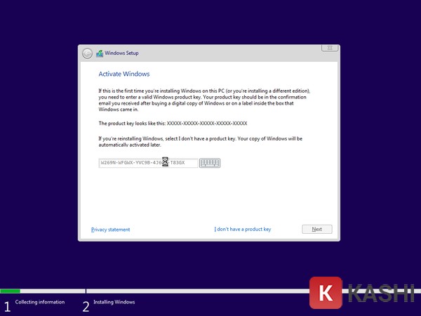 Nhập key bản quyền