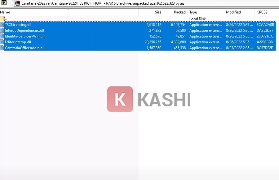 Sao chép file kích hoạt