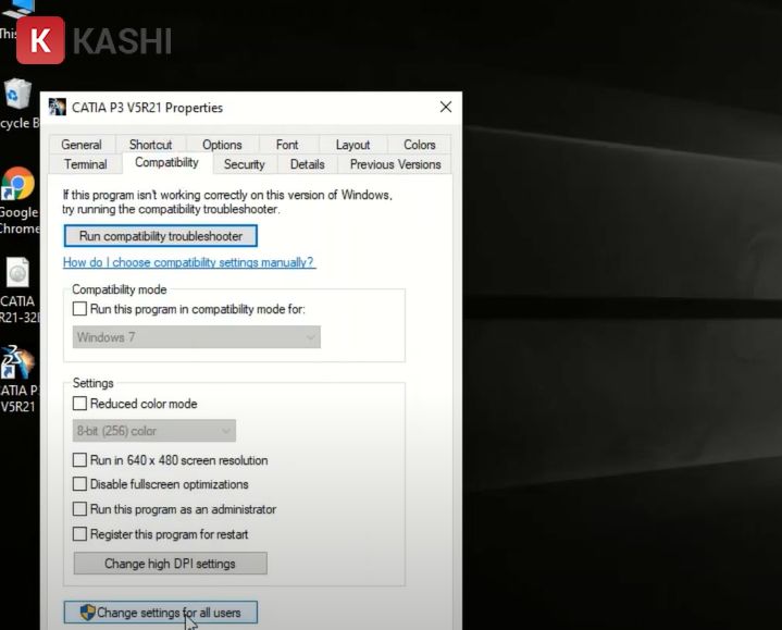Change setting for all users
