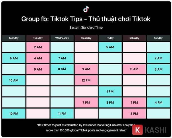 Chọn thời điểm đăng video TikTok để tối ưu hiệu quả