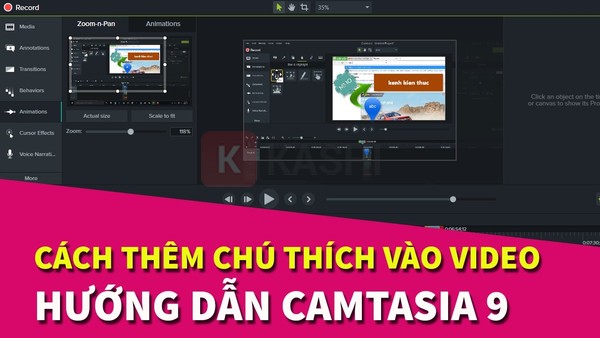 Thêm các chi tiết chú thích