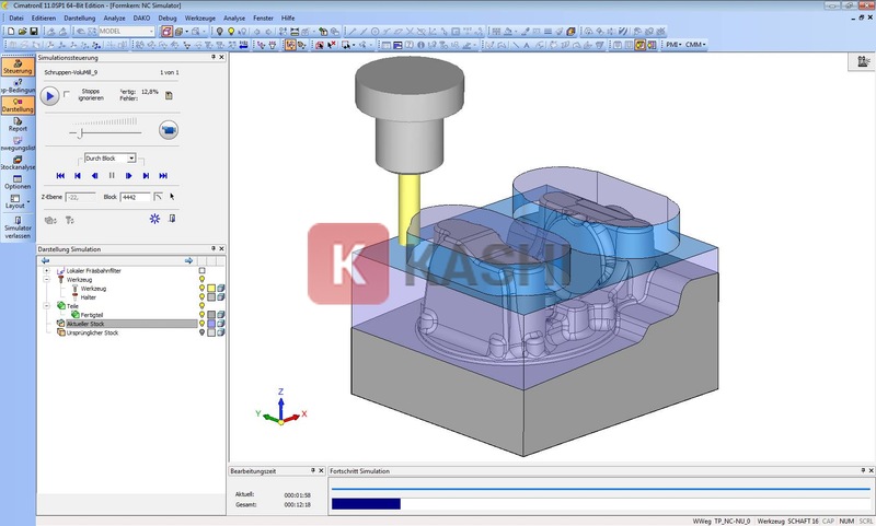 Giao diện phần mềm Cimatron e11