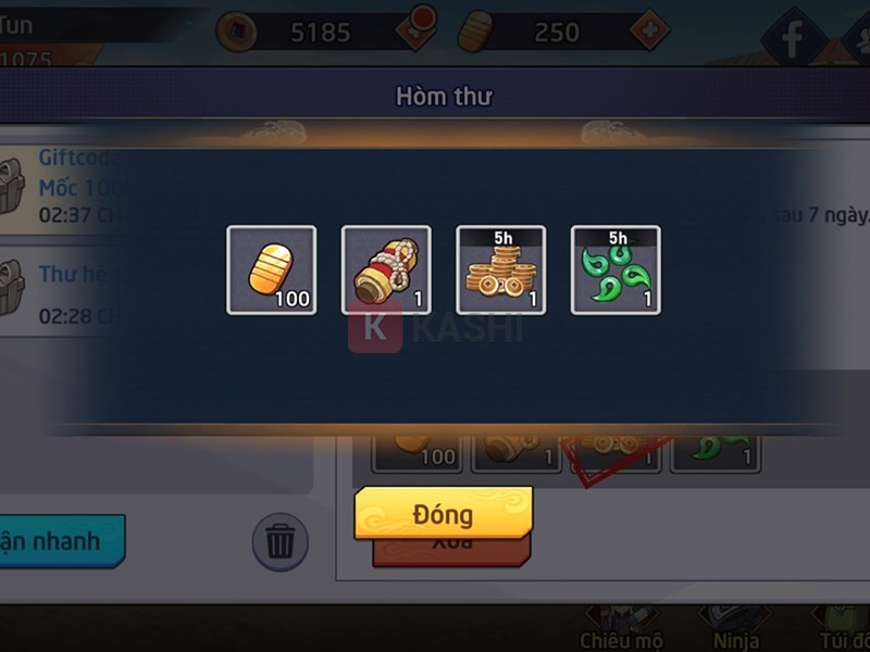 Nhận quà thành công