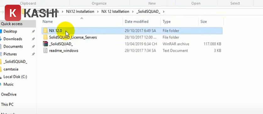 Sao chép thư mục NX 12.0