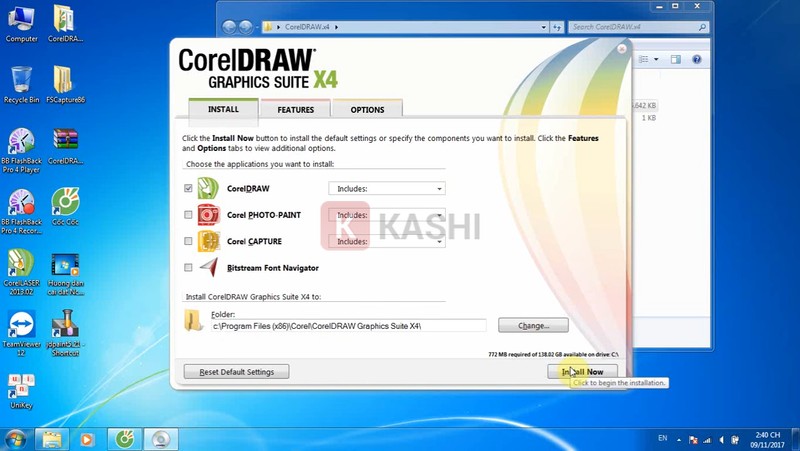 Bắt đầu cài đặt