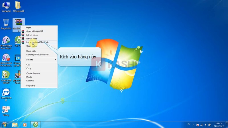 Giải nén CorelDRAW X4