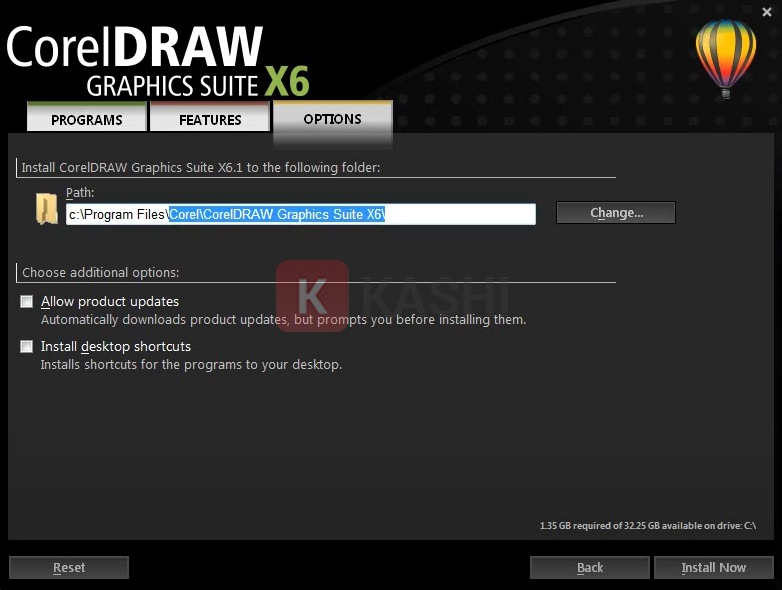 Nhấn "Install Now"