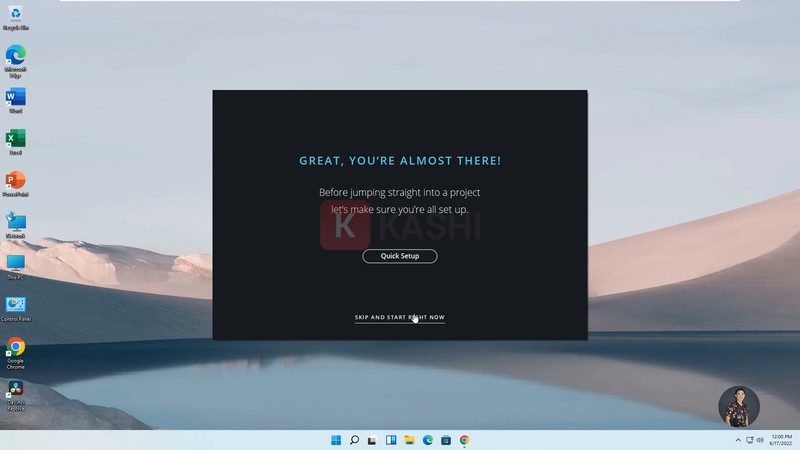 alt text: Khởi động DaVinci Resolve Studio 18