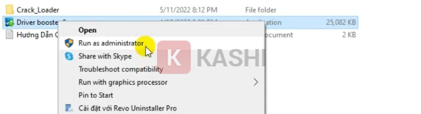 Chạy file cài đặt