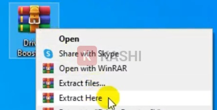 Giải nén file cài đặt