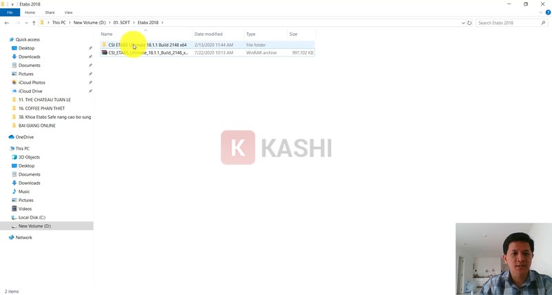 click vào folder mới