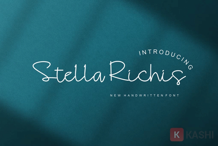 Font chữ viết tay nét mỏng 4