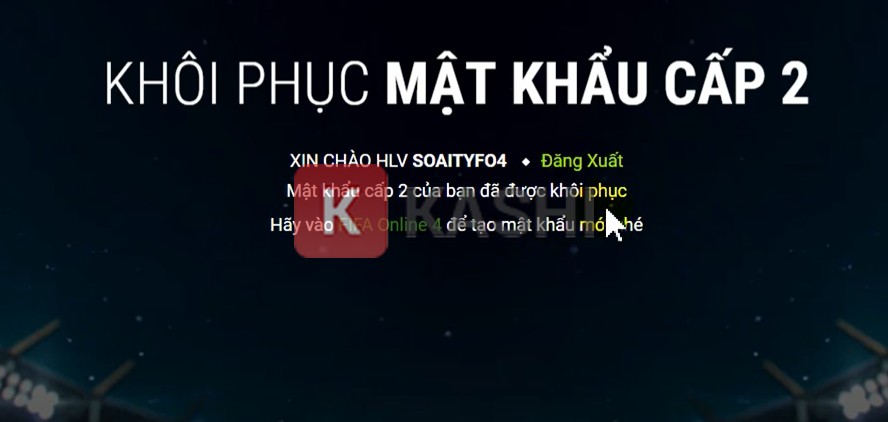 Tạo mật khẩu mới