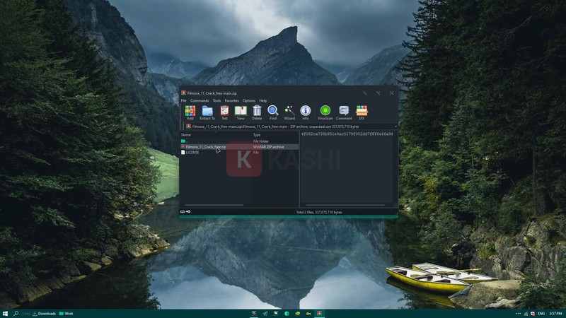 chọn "Filmora_11_crack_free.zip".