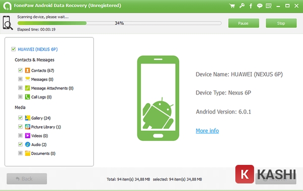 Quá trình quét dữ liệu