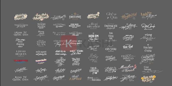 Bộ Typography "Thanh Xuân"