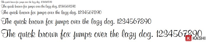 Mẫu chữ thư pháp đơn giản