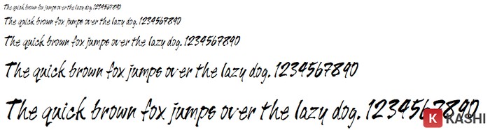 Font chữ thư pháp cách điệu