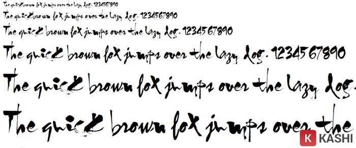 Mẫu chữ thư pháp ấn tượng