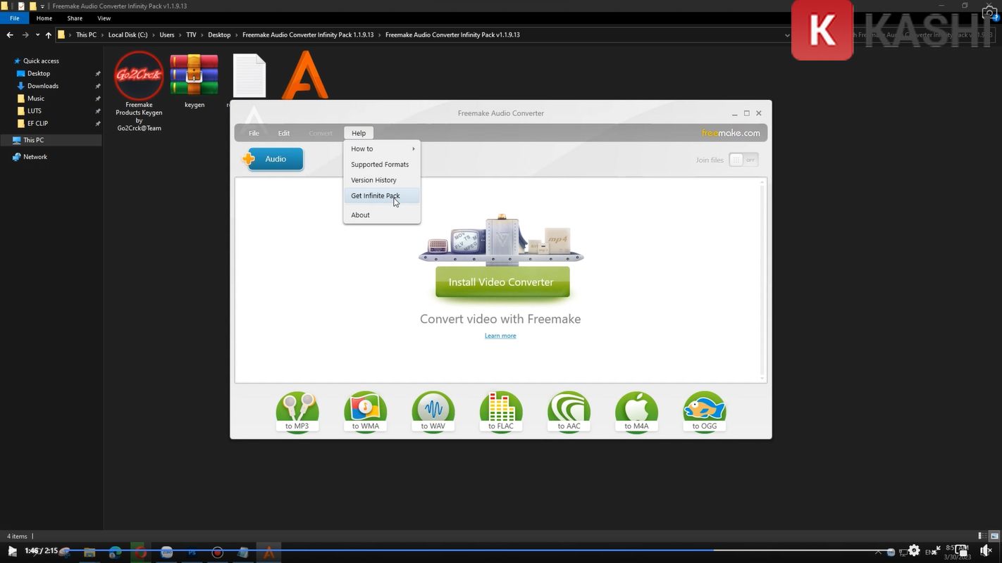 Mở Get Infinite Pack
