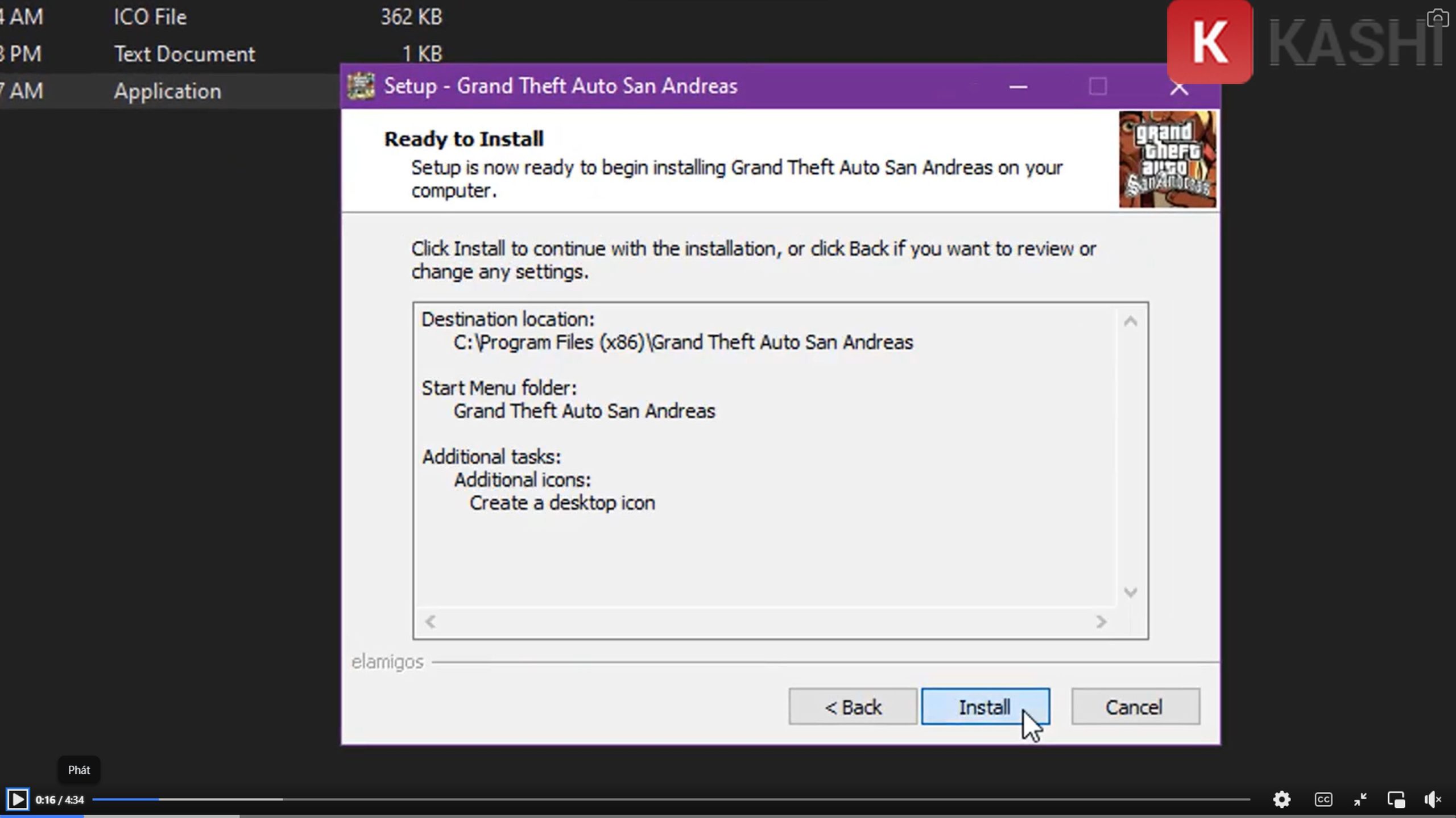 Cài đặt GTA San Andreas