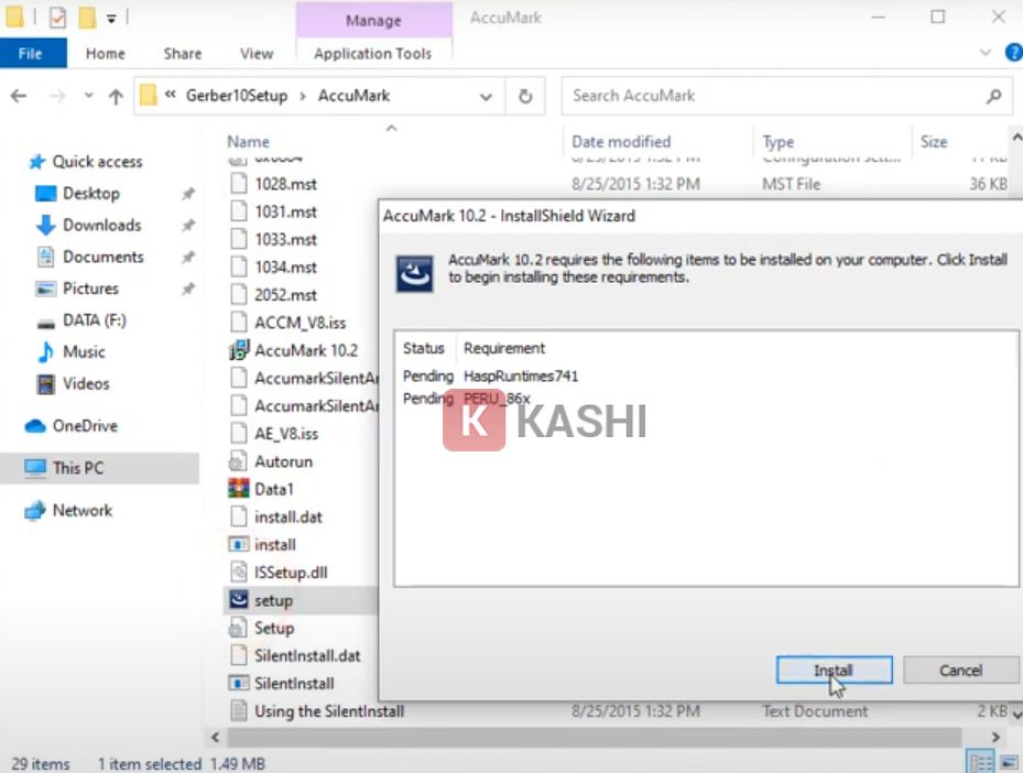 Cài đặt AccuMark