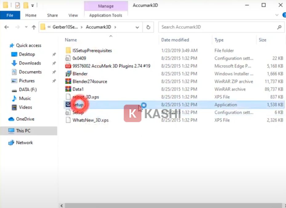Cài đặt cho "AccuMark 3D"