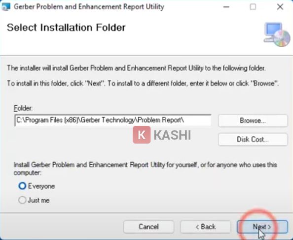 Chọn đường dẫn cài đặt