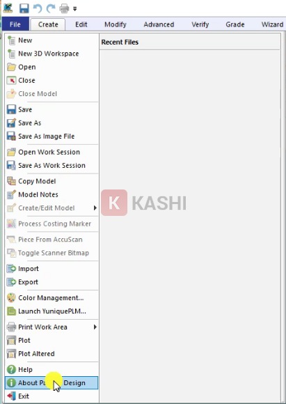 Nhấn "About Pattem Design"