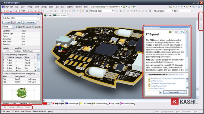 Giao diện Altium Designer 2021