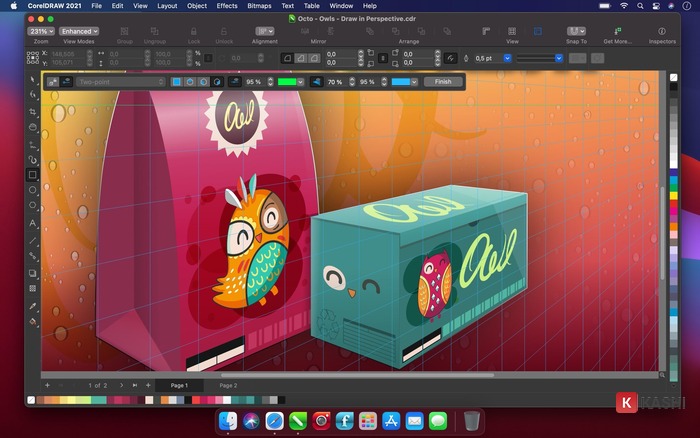 Giao diện CorelDraw 2021