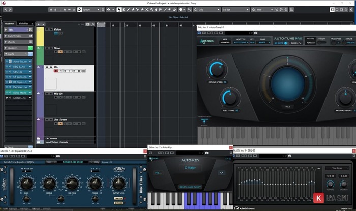 Giao diện Cubase 10