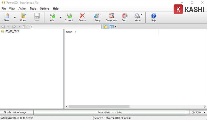 Giao diện PowerISO
