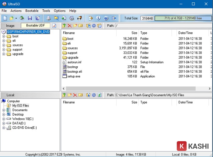 Giao diện UltraISO mới nhất 2025