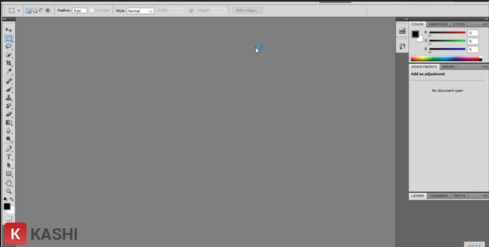 Giao diện phần mềm Photoshop cs5 Portable
