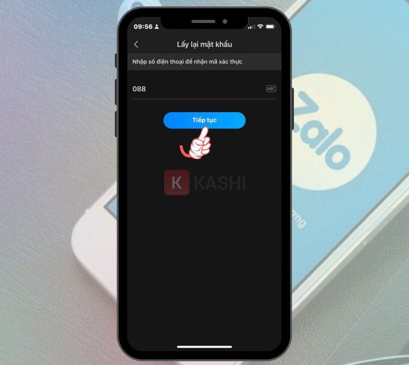 Nhập số điện thoại và mã kích hoạt