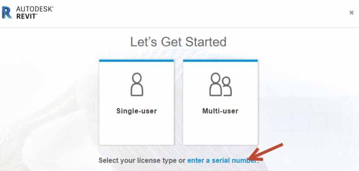 enter a serial number