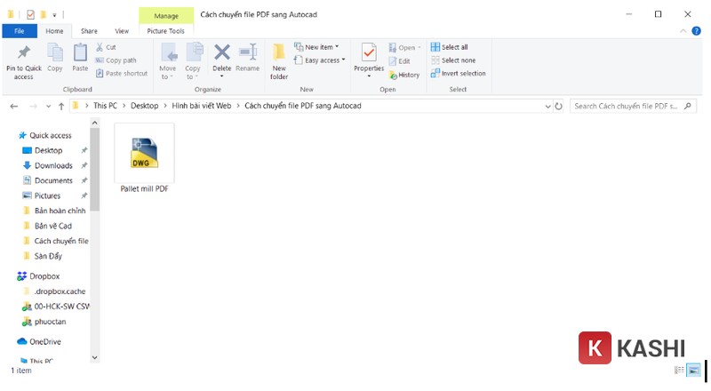 Kết quả chuyển đổi PDF sang CAD