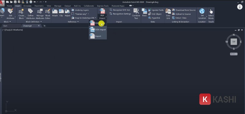Chuyển đổi PDF sang CAD trong AutoCAD
