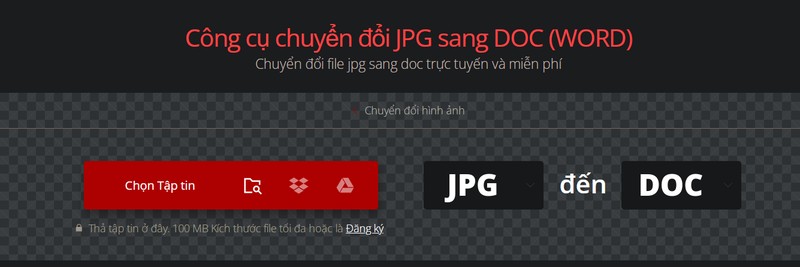 Tải ảnh lên Convertio