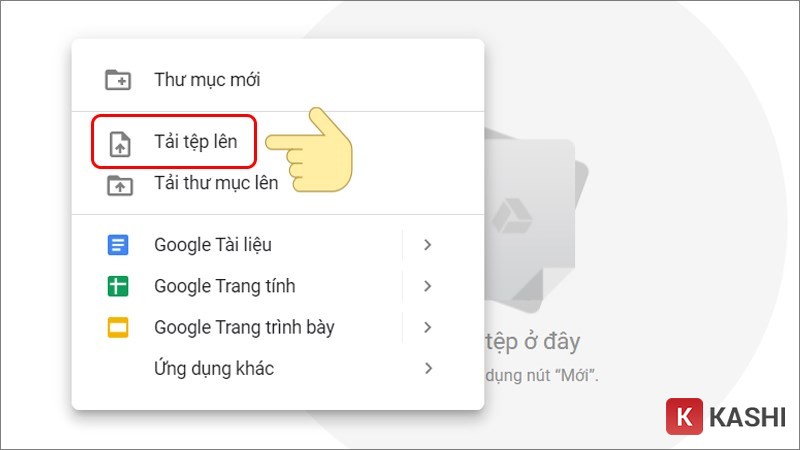 Tải ảnh lên Google Drive