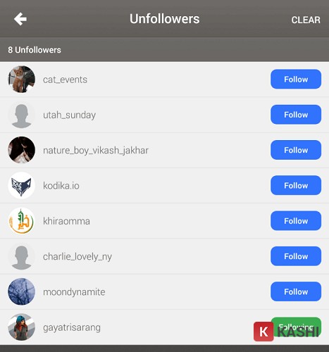 alt text: Sử dụng Followmeter để kiểm tra unfollow Instagram