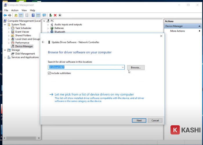 Chọn thư mục 3DP Net